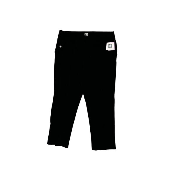 Ann Klein NWT pull on women’s XL black dress pants, trousers, classy, high rise - Picture 1 of 7